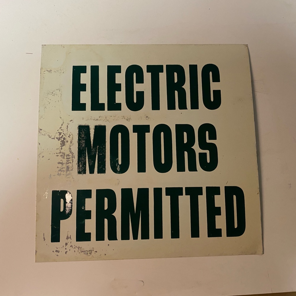 Vintage Electric Motor sign